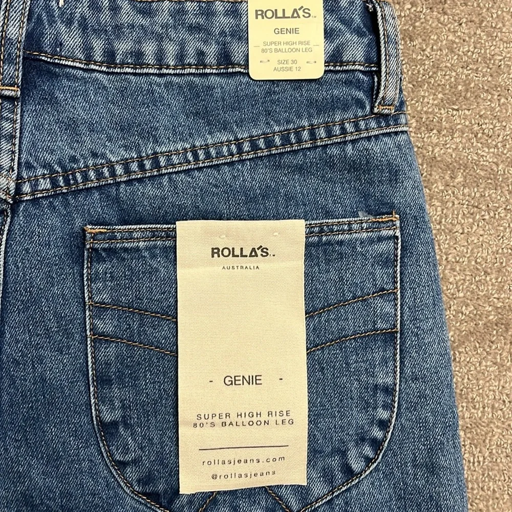 NWT Rolla’s Genie Super High Rise 80’s Balloon Leg Size 30 - Picture 10 of 11